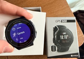 Reloj Kiprun Koros GPS 500 Negro