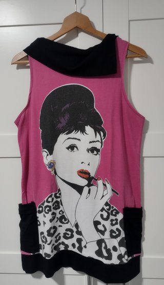 Vestido Pichi Audrey Hepburn Pop Art