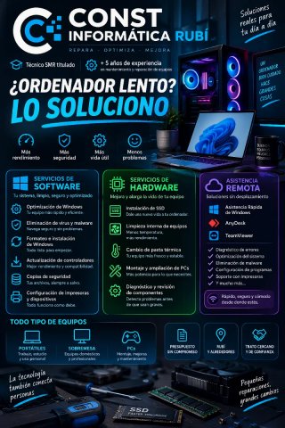 Mantenimiento reparación montaje Ordenadores