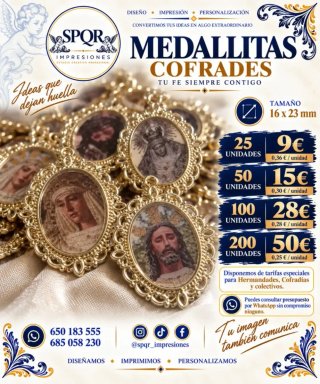 Medallas Cofrades Personalizadas