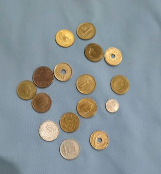 Lote de 15 monedas antiguas