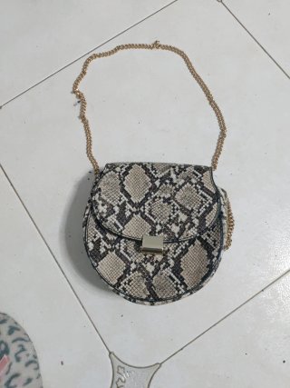 Bolso Bandolera Estampado Serpiente