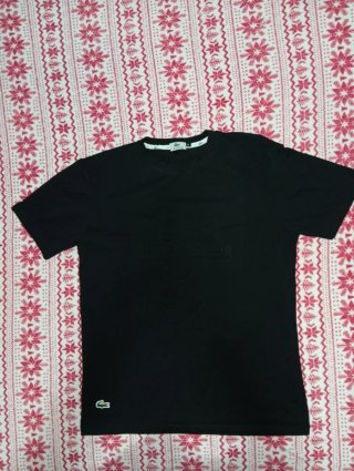 Camiseta Lacoste Negra
