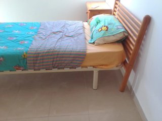 Cabecero Madera para Cama 90 somier y regalo patas