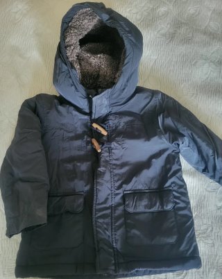 Chaquetón Azul Marino Mango