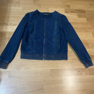 Chaqueta Vaquera Azul Blanco Talla S