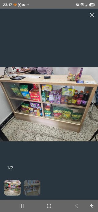 Mostrador de madera
