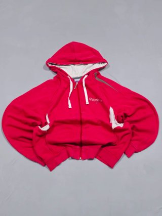 Reebok Sudadera Full Zip Roja Talla M Streetwear