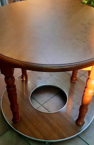 Mesa Camilla de Madera 90cm