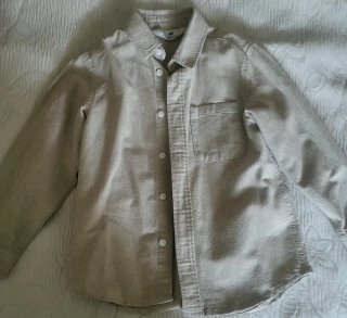 Camisa Vaquera Beige H&M
