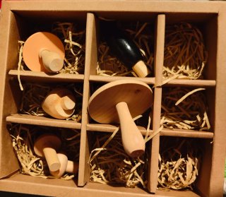 Set de 5 Setas Decorativas de Madera