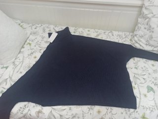 Jersey Asimétrico Negro Mango