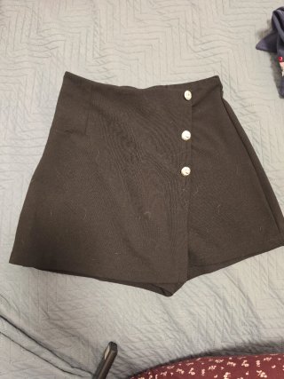Falda short negra