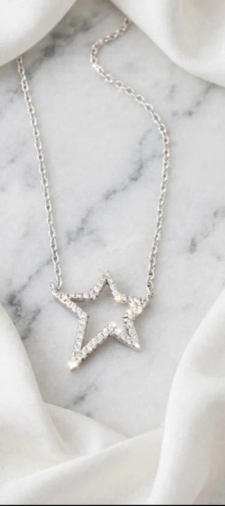 Colgante de plata con forma de estrella