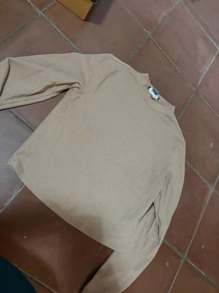 Jersey de punto beige