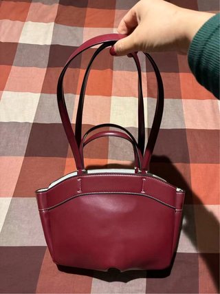 Bolso Burdeos Elegante con Asas
