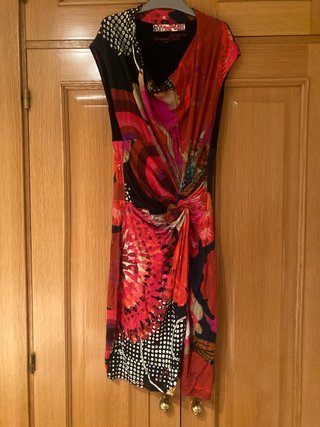 Vestido Desigual Multicolor Talla M