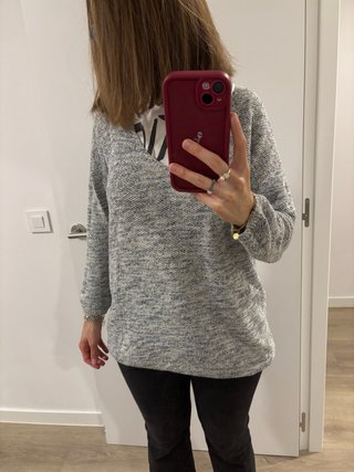 Jersey de punto gris