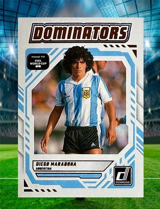Carta Diego Maradona Dominators Panini Donruss