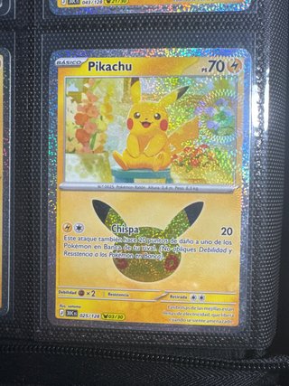 Carta Pokémon Pikachu 03/30 25 Aniversario