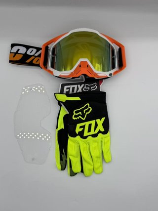 Gafas 100% y Guantes Fox Nuevos 512