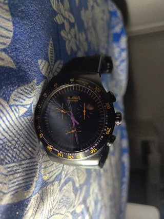 Reloj Swatch Cronógrafo Negro