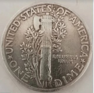 Moneda Mercury Dime Estados Unidos