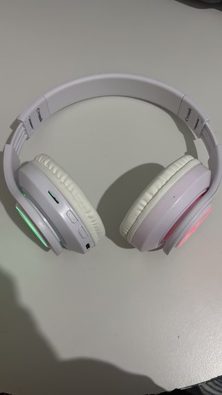 Auriculares Inalámbricos Blancos con Luz