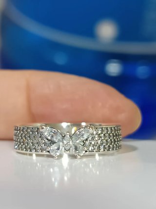Anillo de Plata S925 con Mariposa