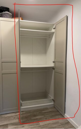 Armario PAX IKEA de dos puertas