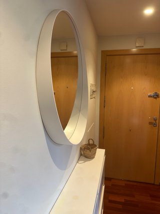 Espejo Redondo IKEA Blanco 80 cm