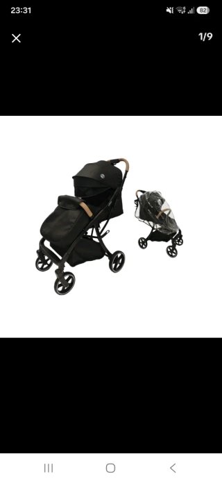 Carrito de paseo para bebé negro