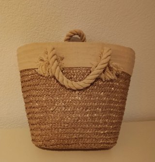 Bolso de Rafia con Asas Trenzadas