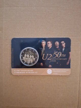 Moneda 2 Euros U2 50 Aniversario
