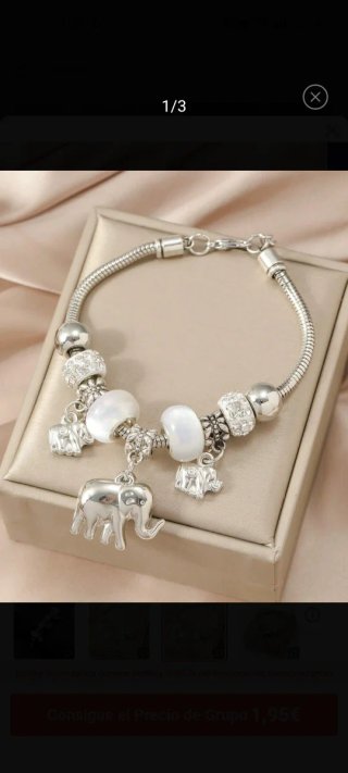 Pulsera Pandora con Abalorios de Elefantes