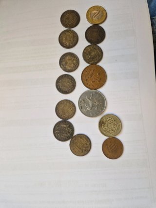 Colección de 13 Monedas Antiguas