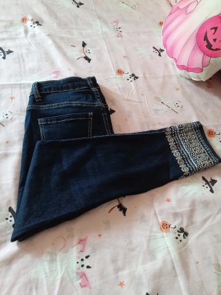 Pantalón Vaquero con Cenefa elástico