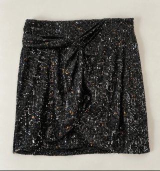 Falda Negra de Lentejuelas