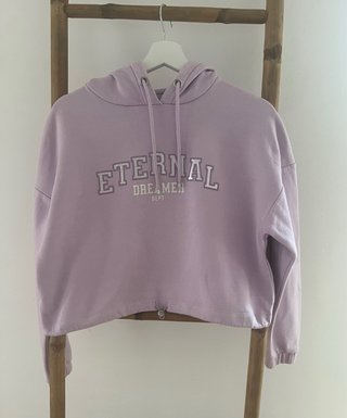 Sudadera con capucha morada Talla S