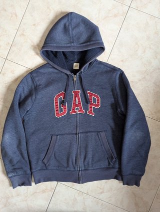 Sudadera con cremallera GAP azul
