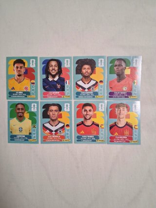8 Stickers Panini Mundial FIFA 2026