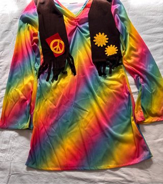 Disfraz Hippie Mujer Talla M