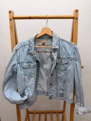 Chaqueta Vaquera Zara Azul Talla M