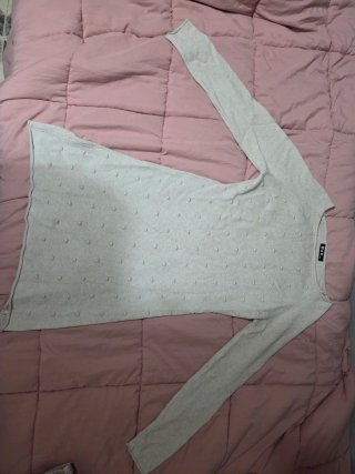 Vestido de punto beige