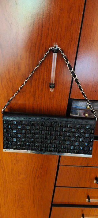 Bolso de mano para eventos negro