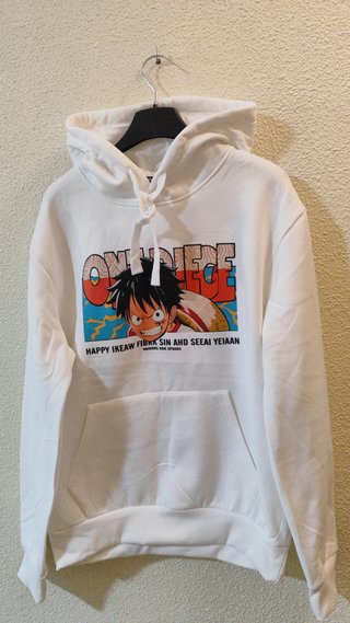 Sudadera Blanca One Piece