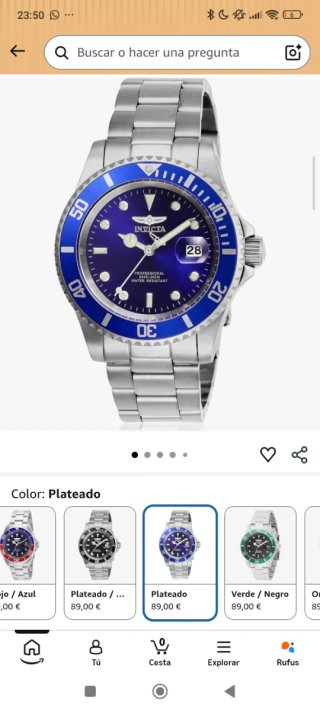 Reloj Invicta Pro Diver Cuarzo