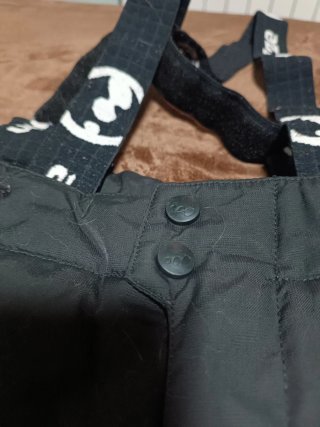 Pantalón de Nieve Infantil Negro con puño