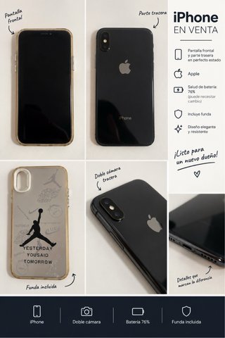 iPhone X Nero