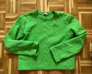 Sudadera Zara Verde Talla M